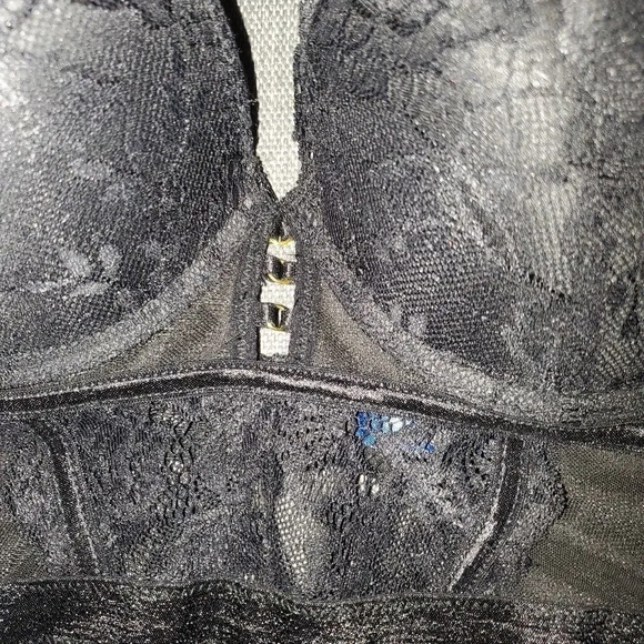 RACHEL Rachel Roy Black Lace Woman's Molded cup teddy Bodysuit Size XL - Picture 12 of 16